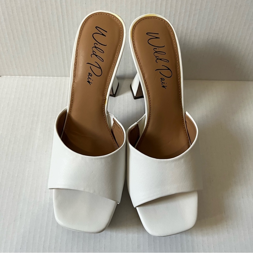 WILD PAIR- NEW Elegant White Women's Heels Size 9.5in - Picture 6 of 6